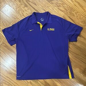 Nike Men's Purple LSU Polo Shirt